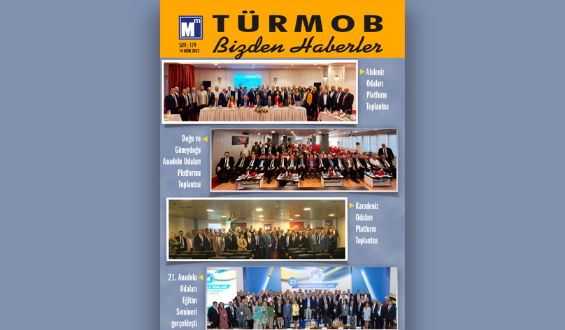 TÜRMOB Bizden Haberler Dergisi 179. Sayısı